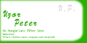 uzor peter business card