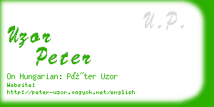 uzor peter business card